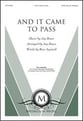 And It Came to Pass SATB choral sheet music cover